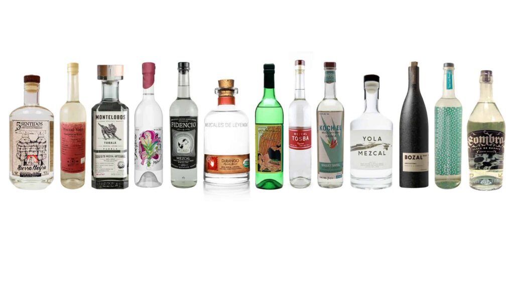 diferentes marcas de agave